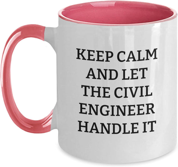Funny Civil Engineer Her From Friends Coworkers Family - Ceramic Mug