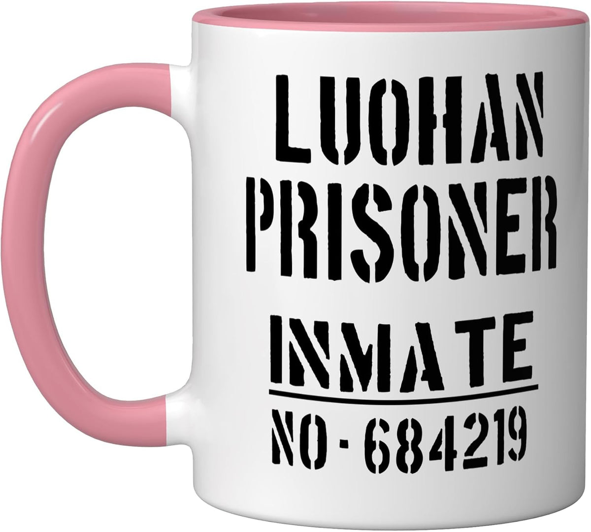 Luohan Prisoner Inmate No. 684219 Stencil Ceramic Mug