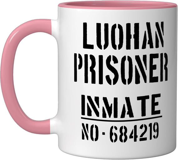 Luohan Prisoner Inmate No. 684219 Stencil Ceramic Mug