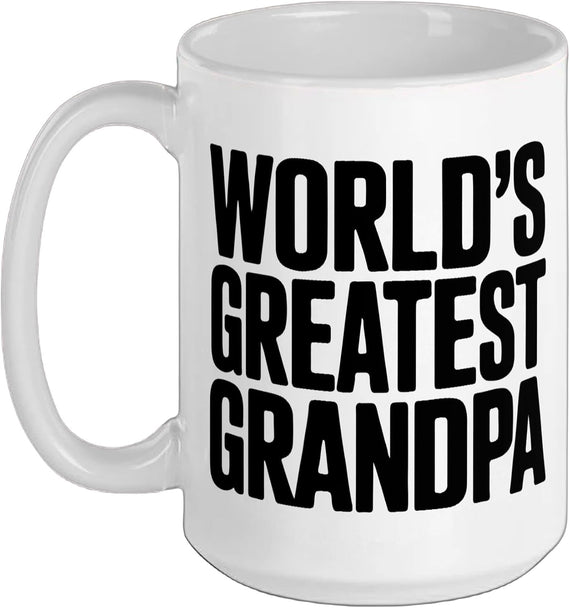 World’S Greatest Grandpa Ever For Men Funny Grandfather Ceramic Mug