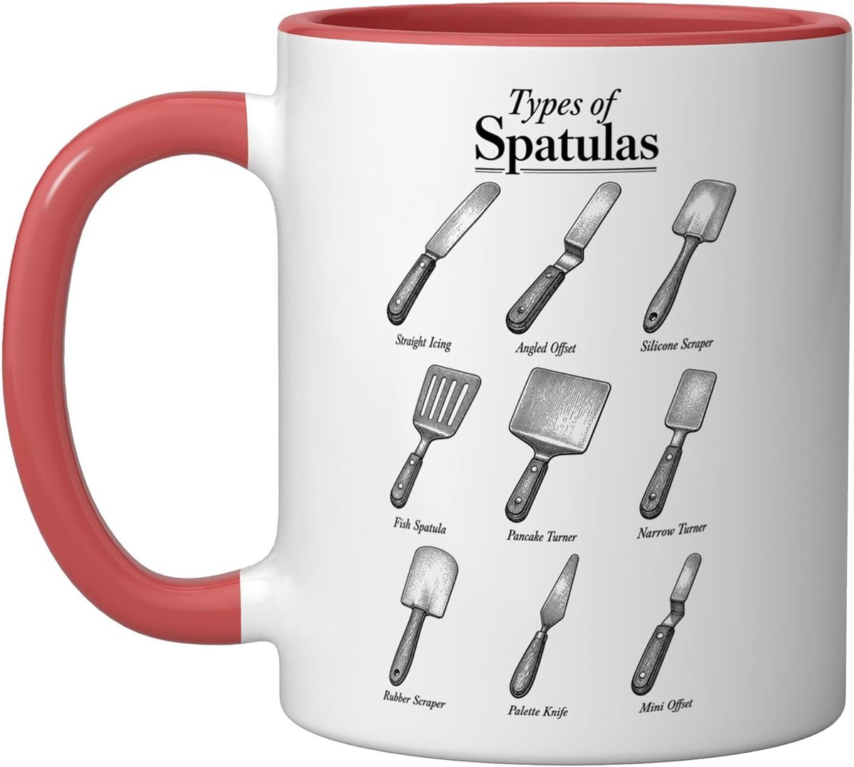 Types Of Spatulas Baker Home Cook Ceramic Mug
