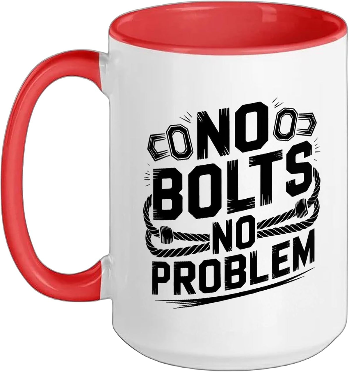 Trad Climber No Bolts Problem Traditional Rock Climbing Ceramic Mug