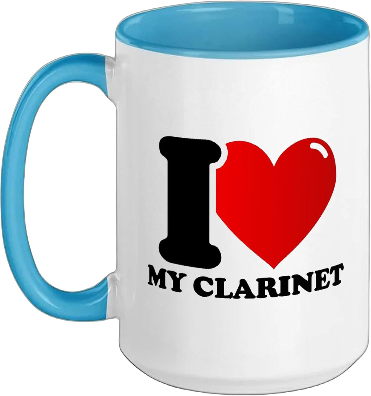 I Love My Clarinet Ceramic Mug