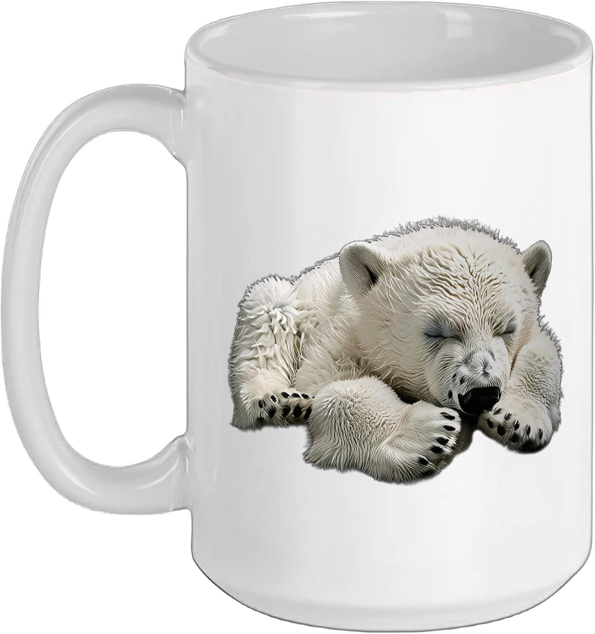 Polar Bear Sleeping Ceramic Mug