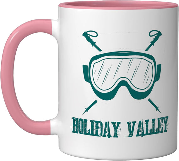 Holiday Valley York Skier Skiing Ski Snowboard Goggles Ceramic Mug