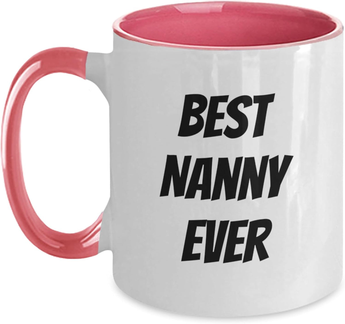 Best Nanny Ever Bold Typography Ceramic Mug