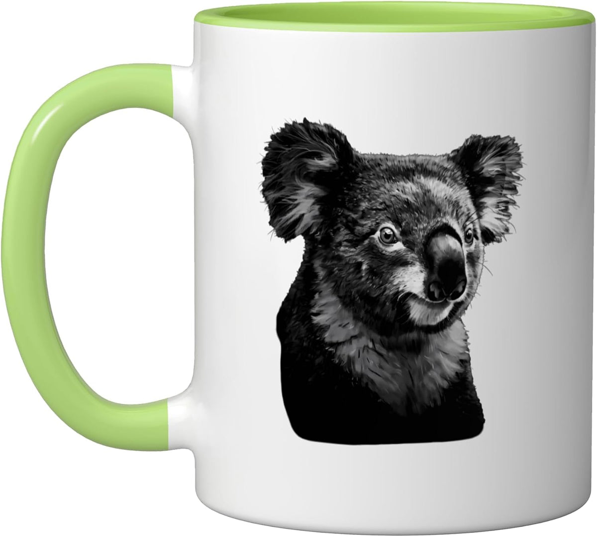 Koala Bear Animal Illustration Potrait Funny Koala Lover Ceramic Mug