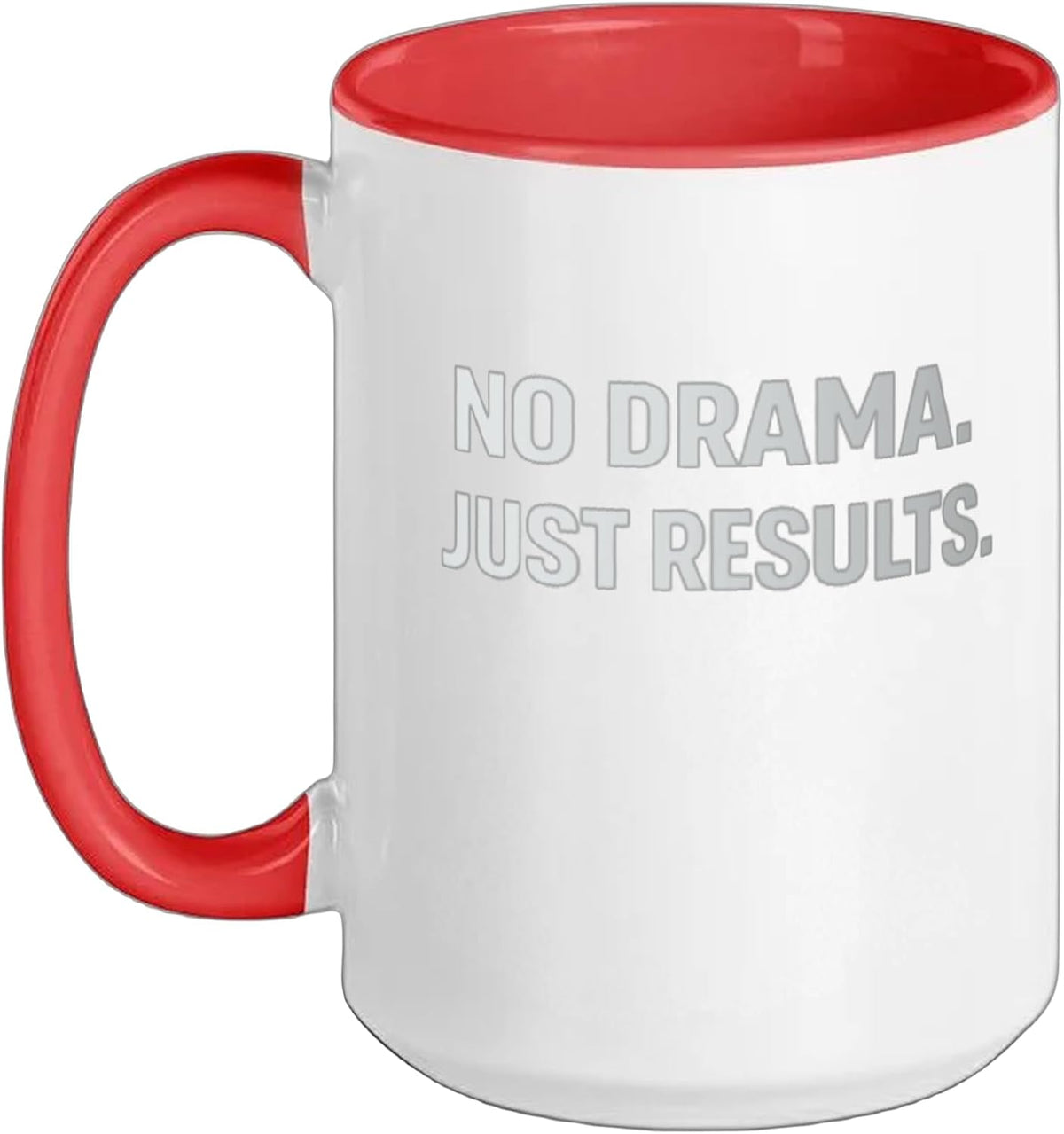 No Drama Just Results Ceramic Mug