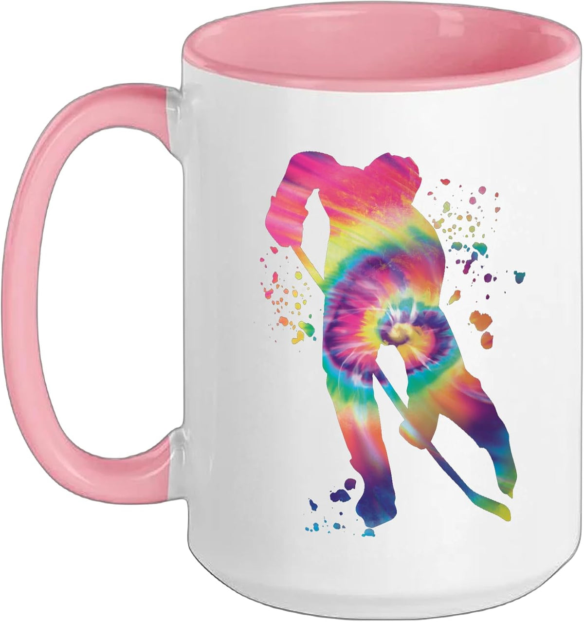 Ice Hockey Player Colorful Boys Ice Hockey Ceramic Mug