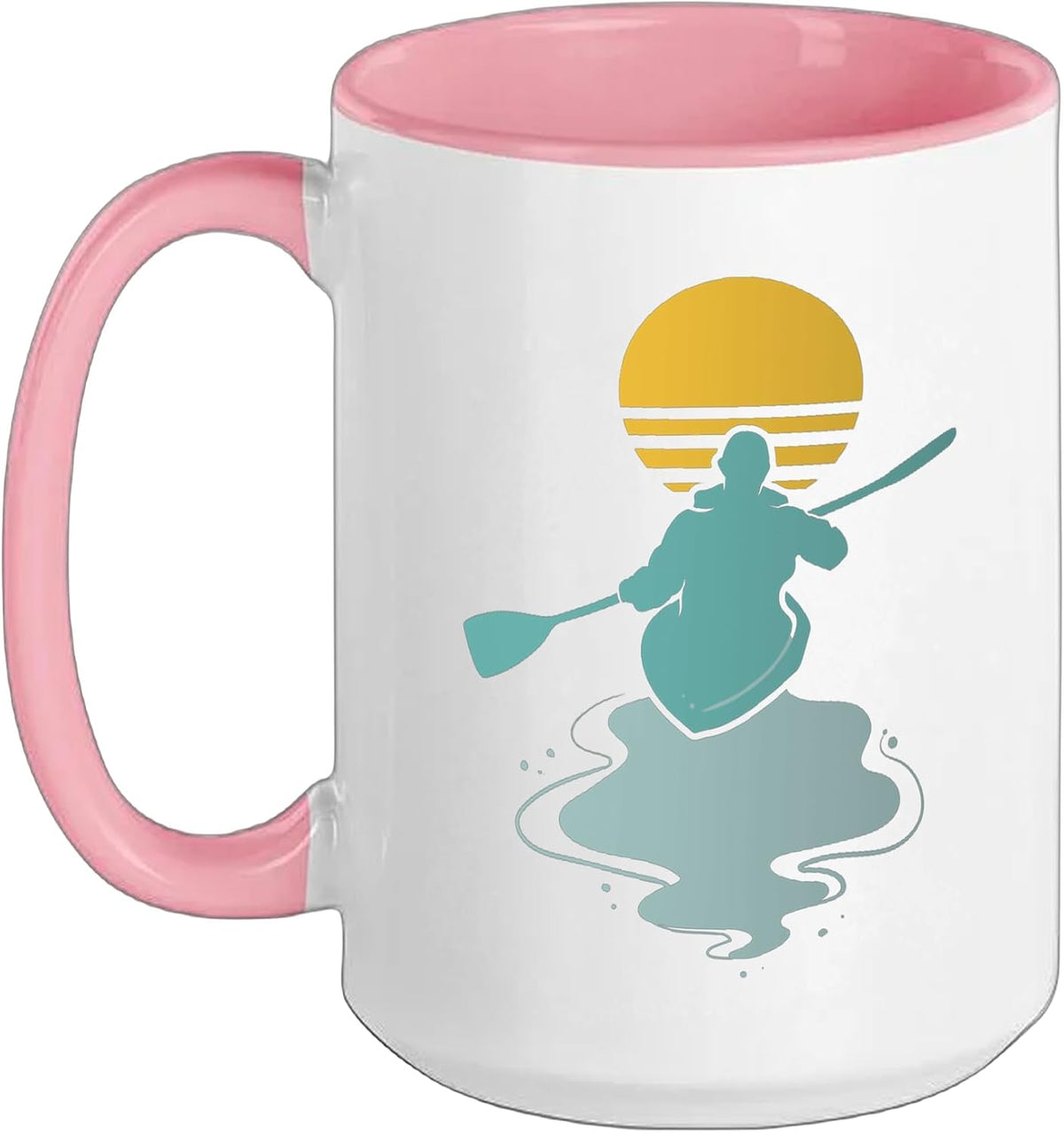 Kayaker, Retro Kayak Ceramic Mug