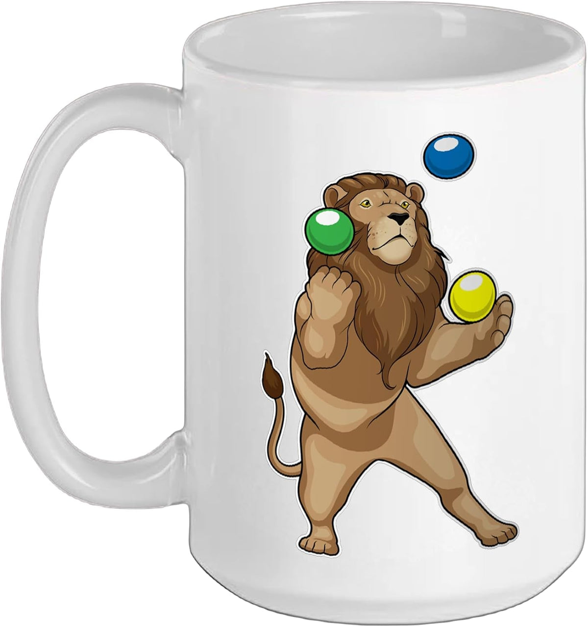 Lion Juggler Juggle Ceramic Mug