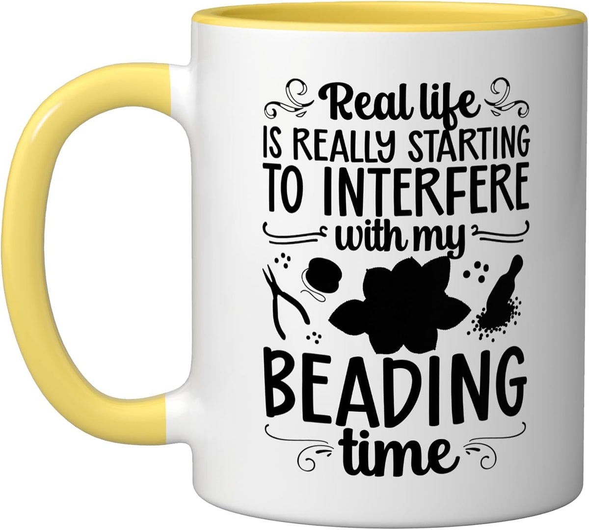 My Beading Time Beadwork Beader Bead Ceramic Mug