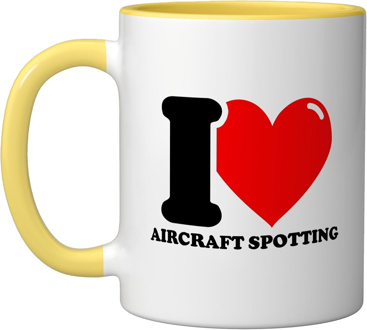 I Love Aircraft Spotting Ceramic Mug