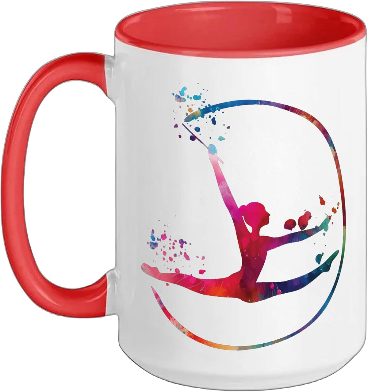 Gymnast With Band Girls Kids Rhythmic Gymnastics Ceramic Mug