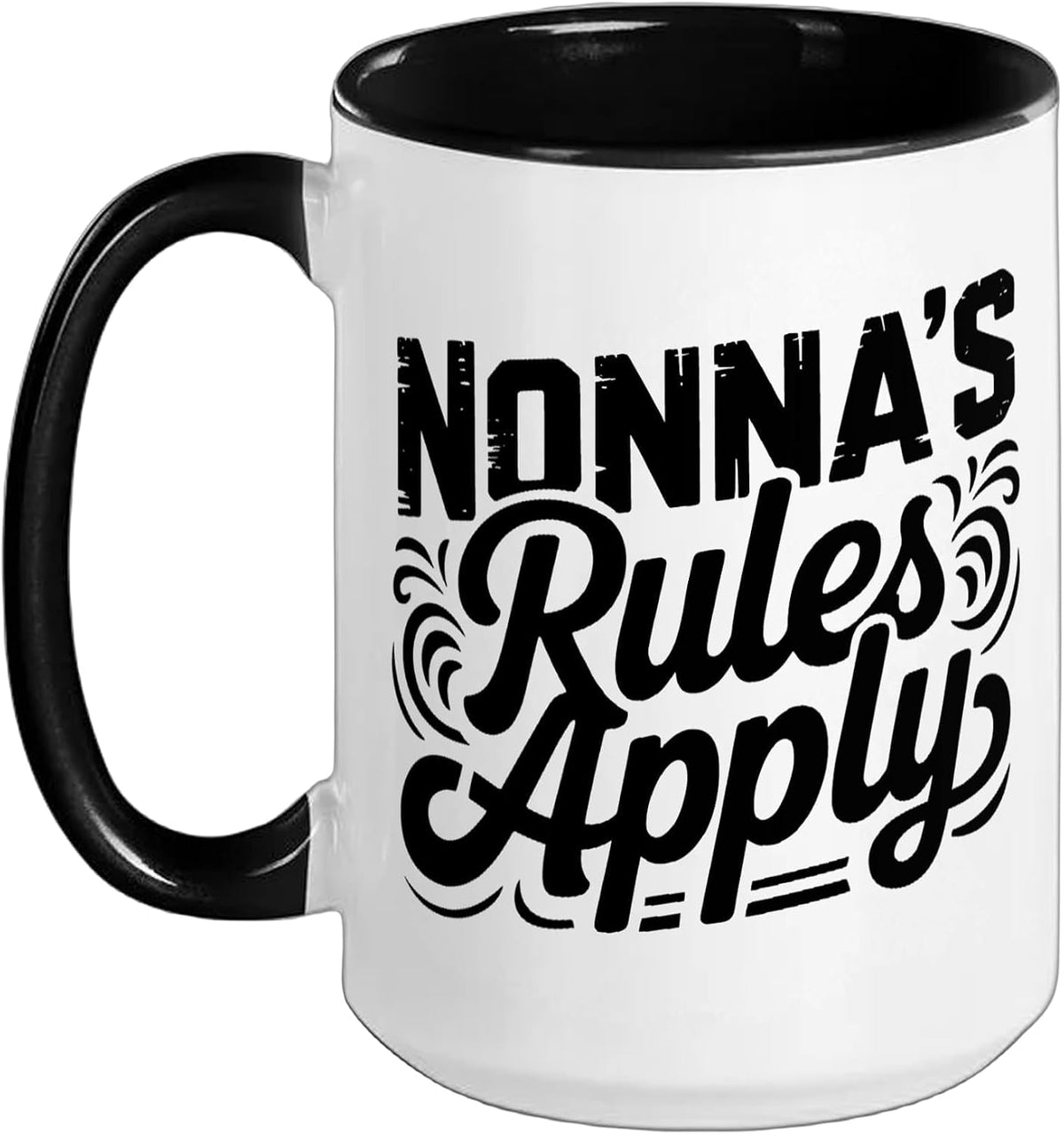 Nonna House Rules Funny Grandma Humor Sarcastic Christmas Ceramic Mug