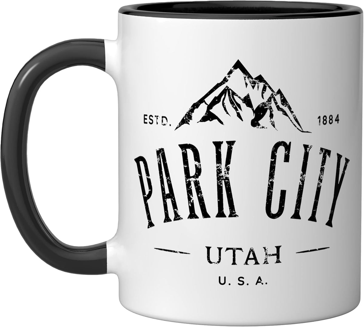 Park City Utah Awesome Mountain Design Souvenir Ceramic Mug