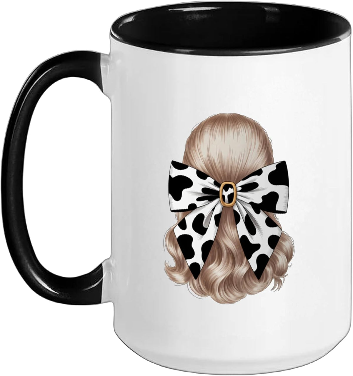 Cow Pattern Coquette Bow Cowprint Cute Cow Lover Ceramic Mug