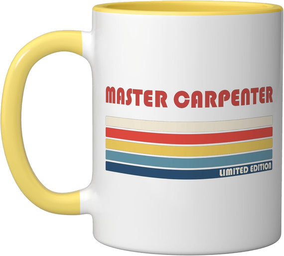 Master Carpenter Limited Edition Retro Stripes Vintage Ceramic Mug