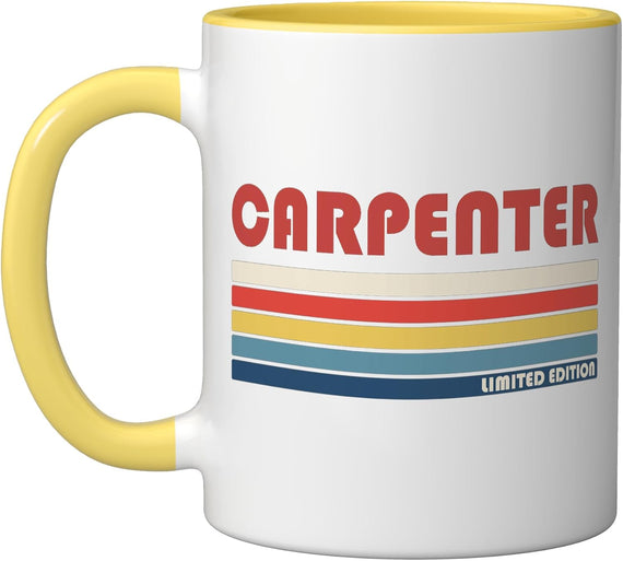 Carpenter Limited Edition Retro Stripes Vintage Ceramic Mug