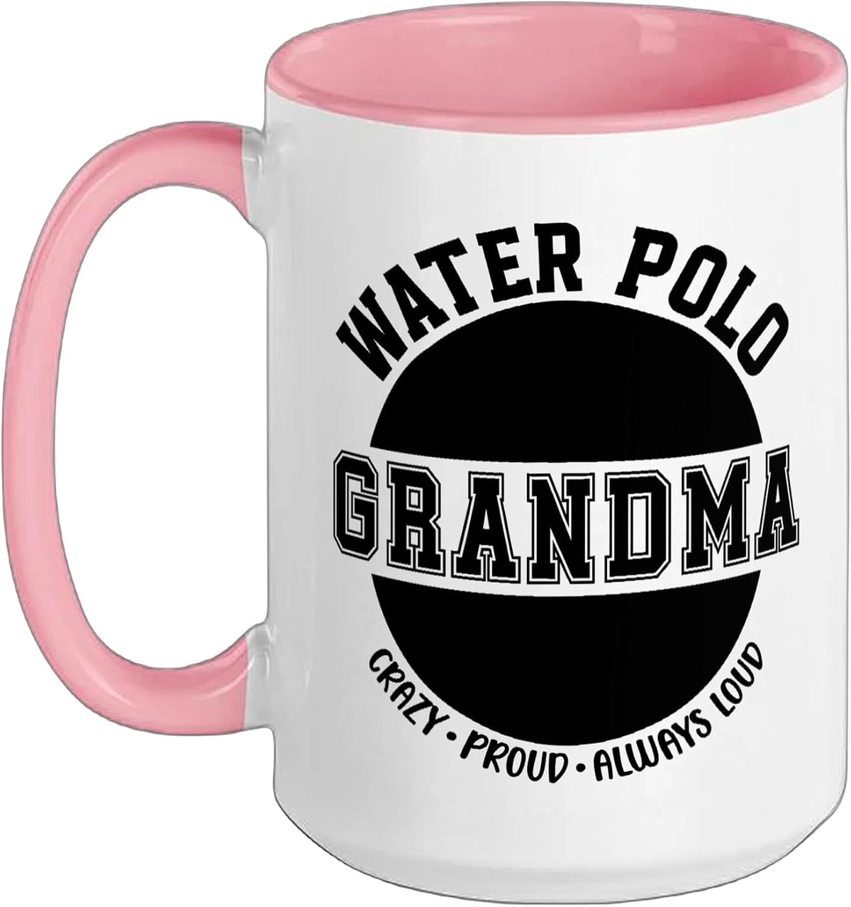 Crazy Proud Water Polo Grandma Water Polo Player Grandma Ceramic Mug