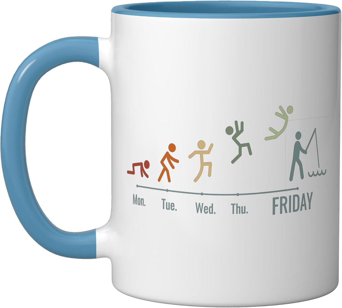 Fishing-Rod Weekend Fly-Fishing Vintage Fishing Ceramic Mug