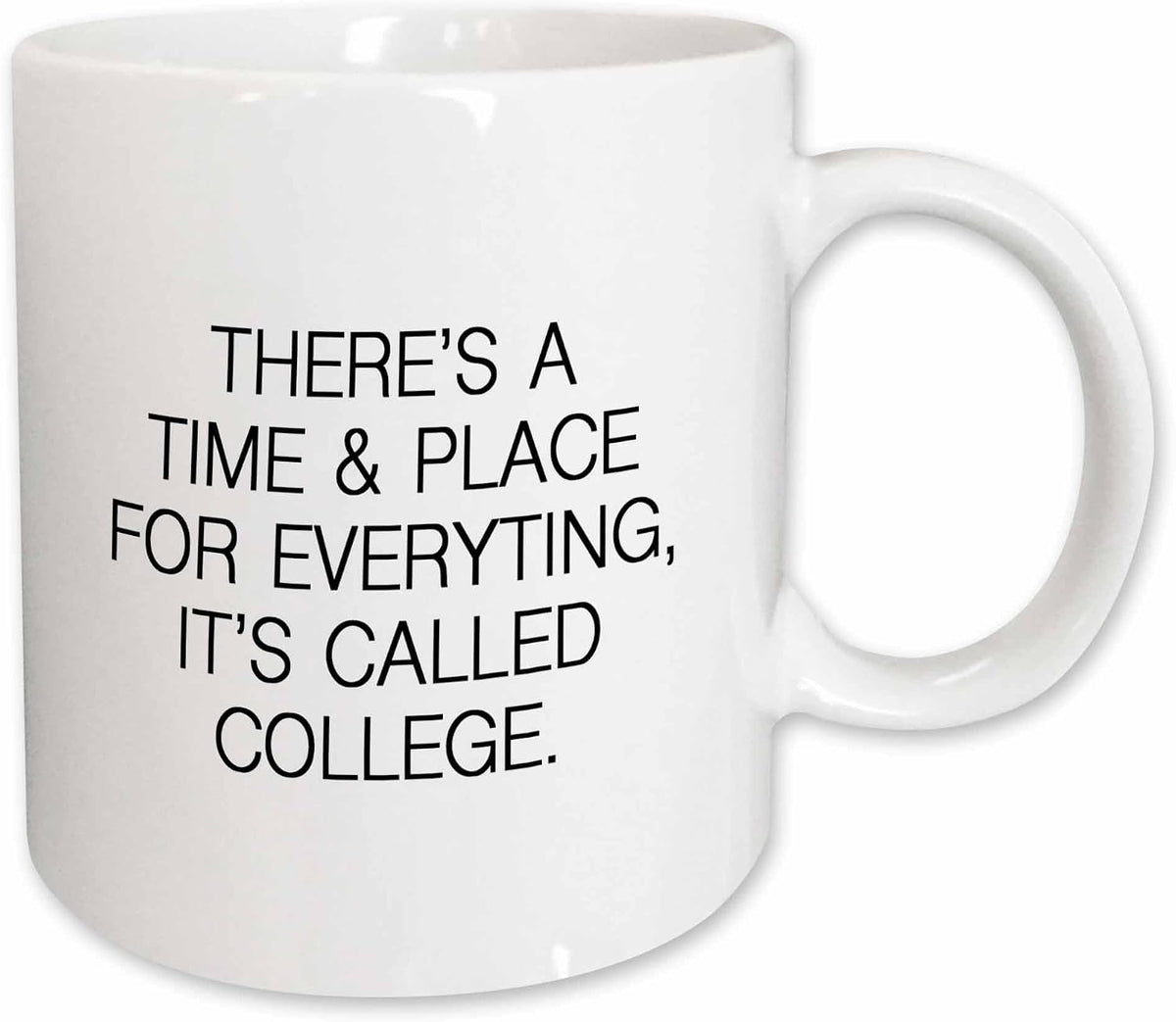 Theres A Time And Place For Everything, Its Called College Ceramic Mug