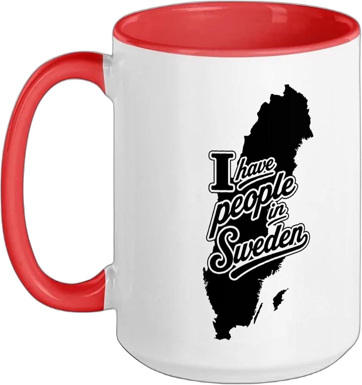 I Have People In Sweden Country Silhouette Ceramic Mug