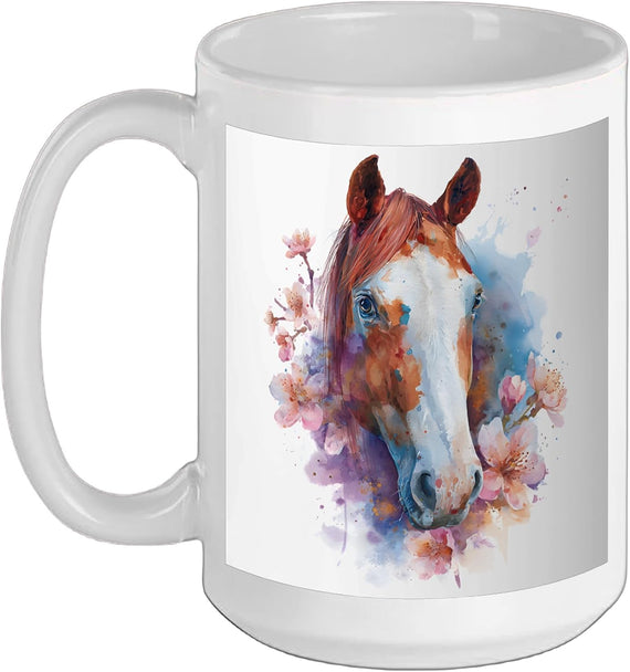 Horse Watercolor For Horse Girls Ceramic Mug