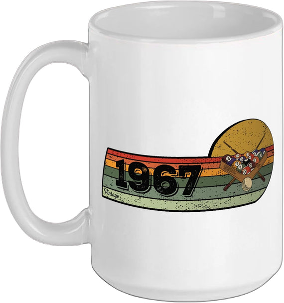 Billiards Billiard-Gamer Vintage 1967 Birthday Ceramic Mug