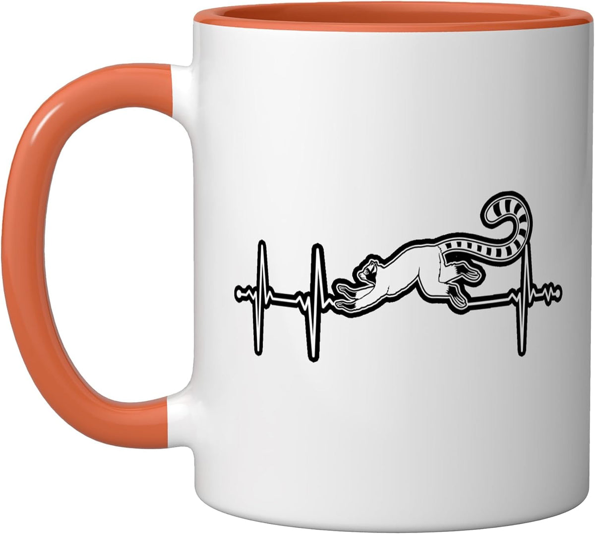 Lemur Heartbeat Lemur Monkey Ceramic Mug