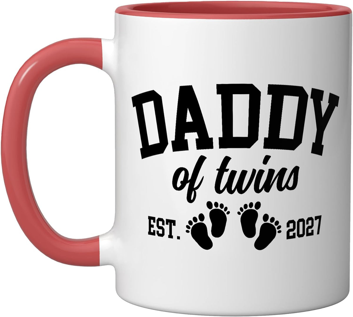 Future Daddy Of Twins Promoted To Dad Of Twins 2027 Ceramic Mug