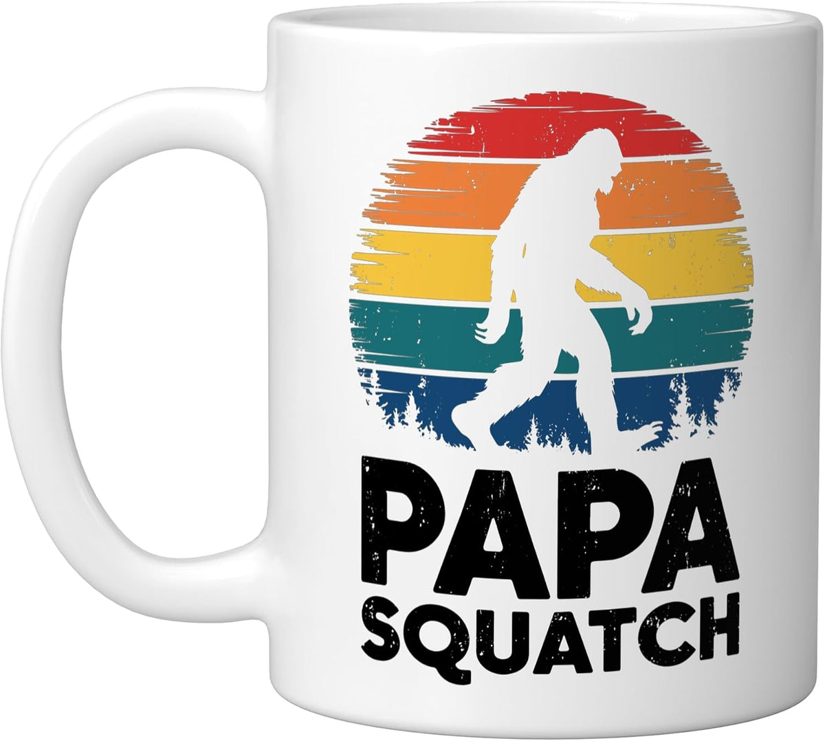 Papa Squatch Men Fathers Day Sasquatch Bigfoot Ceramic Mug