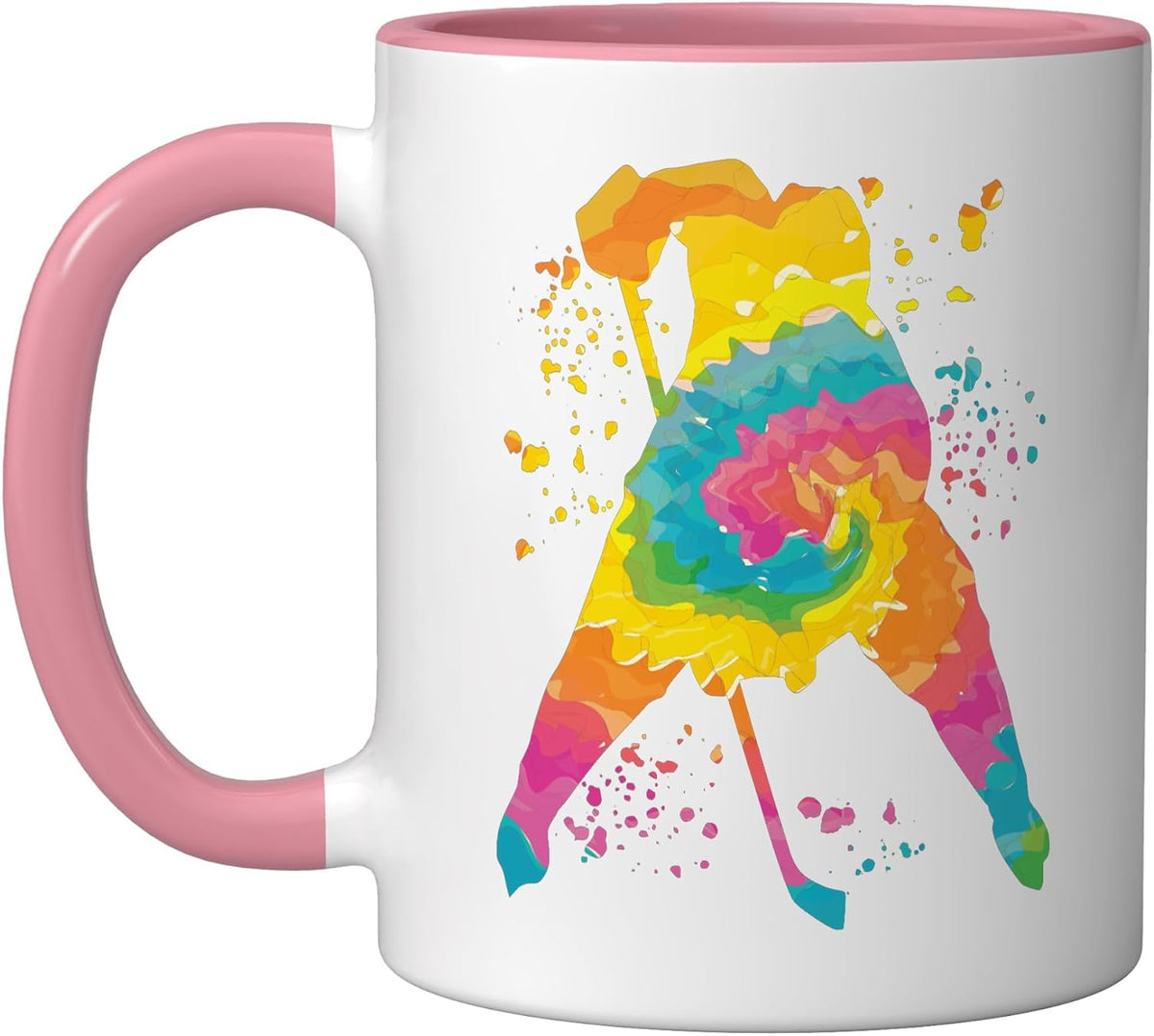Ice Hockey Player Colorful Boys Ice Hockey Ceramic Mug