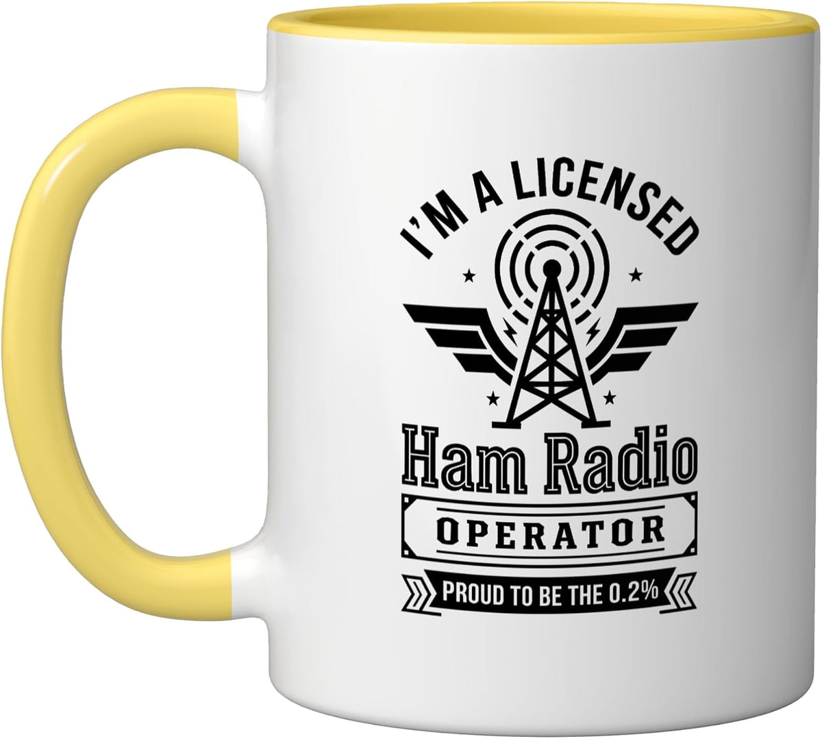Cool Ham Radio Art For Men Women Ham Operator Amateur Ceramic Mug