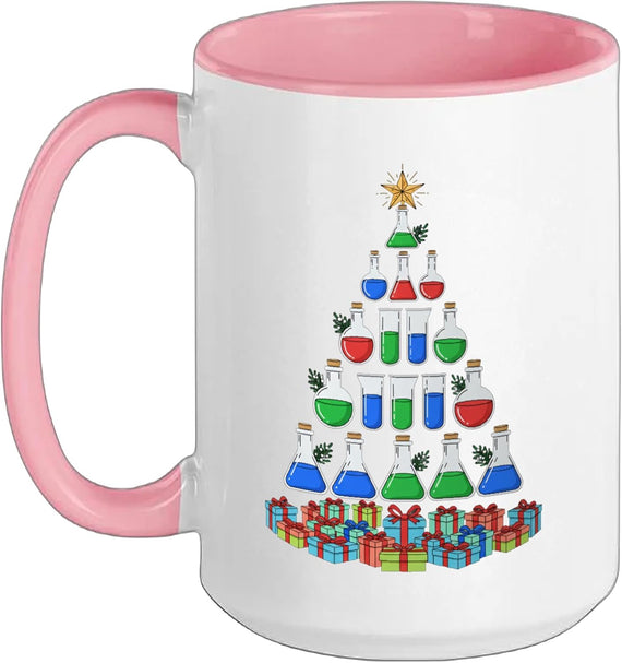 Chemistry Christmas Tree Science Holiday Stem Lab Lovers Ceramic Mug