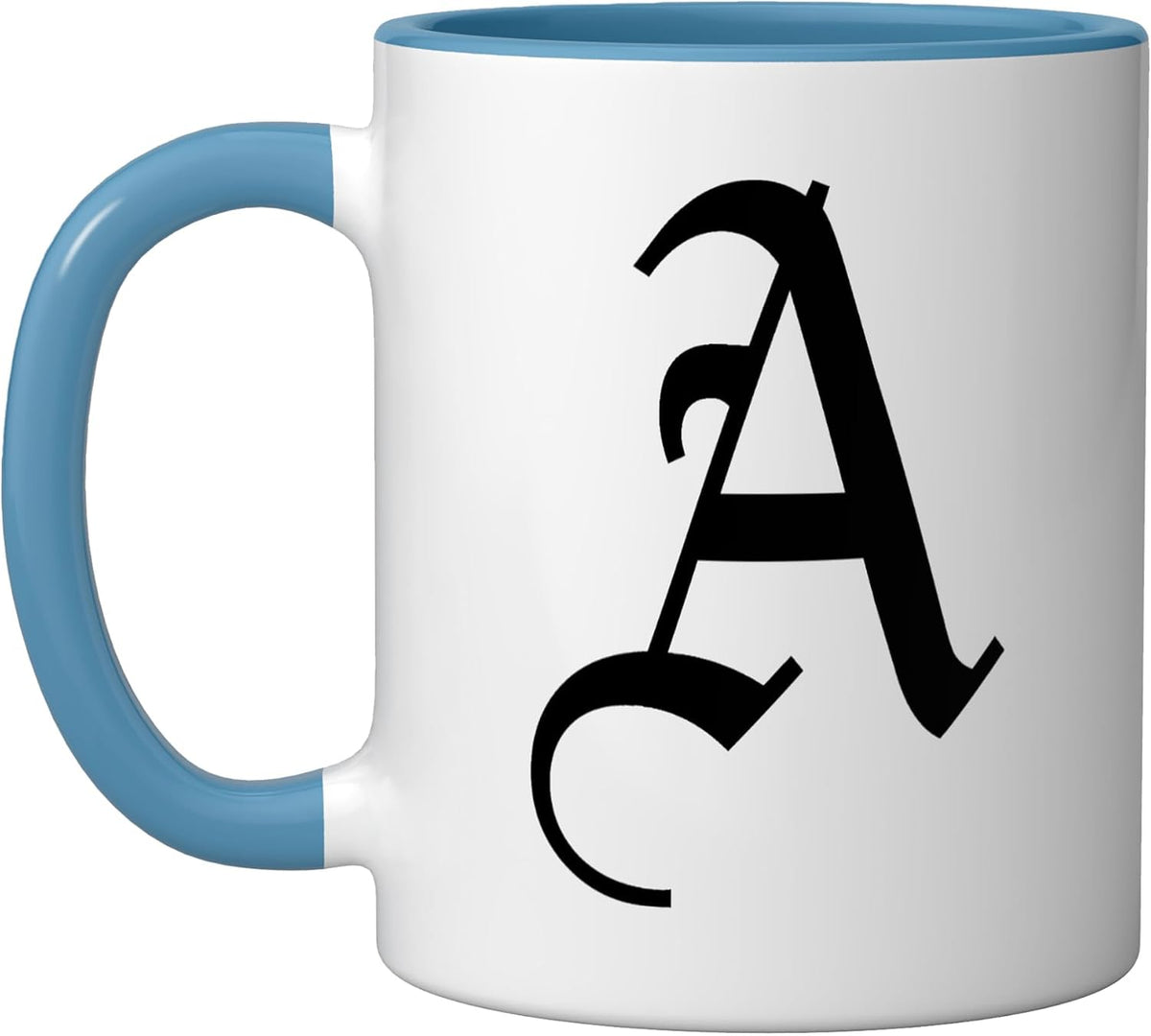 Letter A Gothic Old English Medieval Monogram Halloween Ceramic Mug