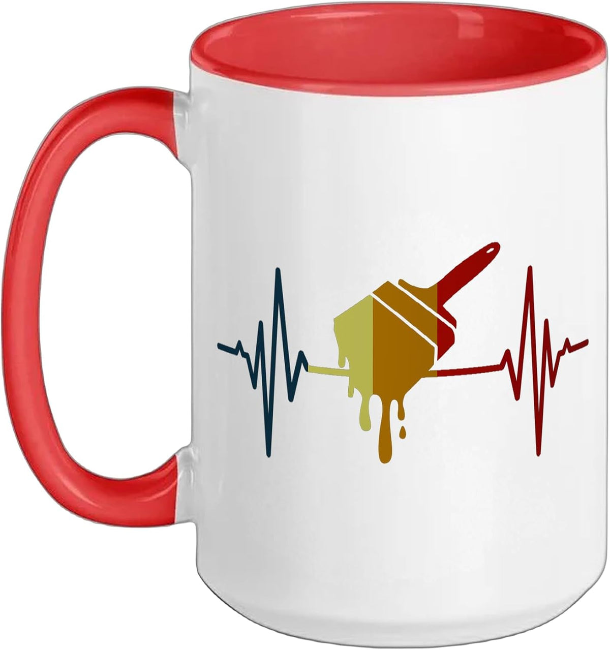 Painting Brush Pulse Line Tradesperson Ceramic Mug