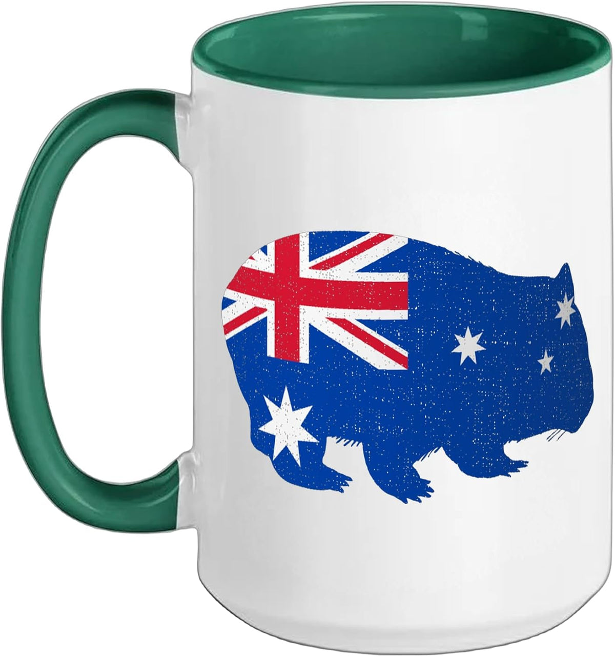 Australia Flag Wombat Graphic Australian Animal Ceramic Mug
