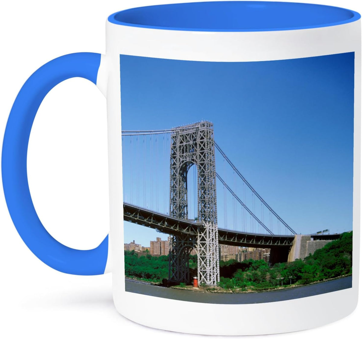 George Washington Bridge, Little Red Ceramic Mug