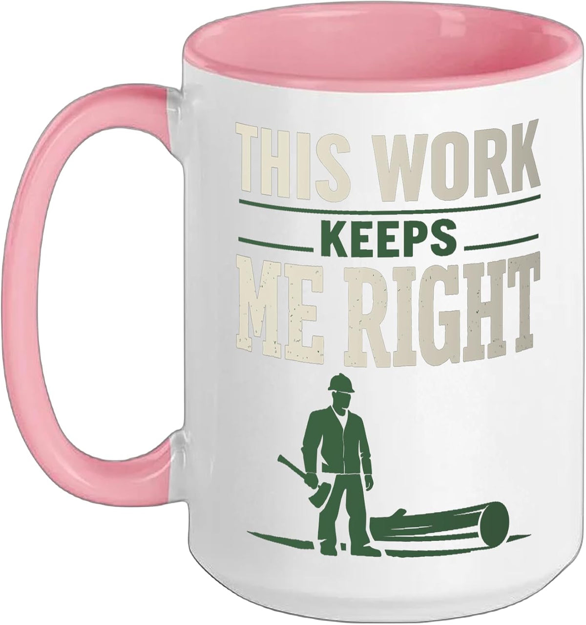 Logging Therapy Logger Therapy Humor Chainsaw Life Forest Ceramic Mug