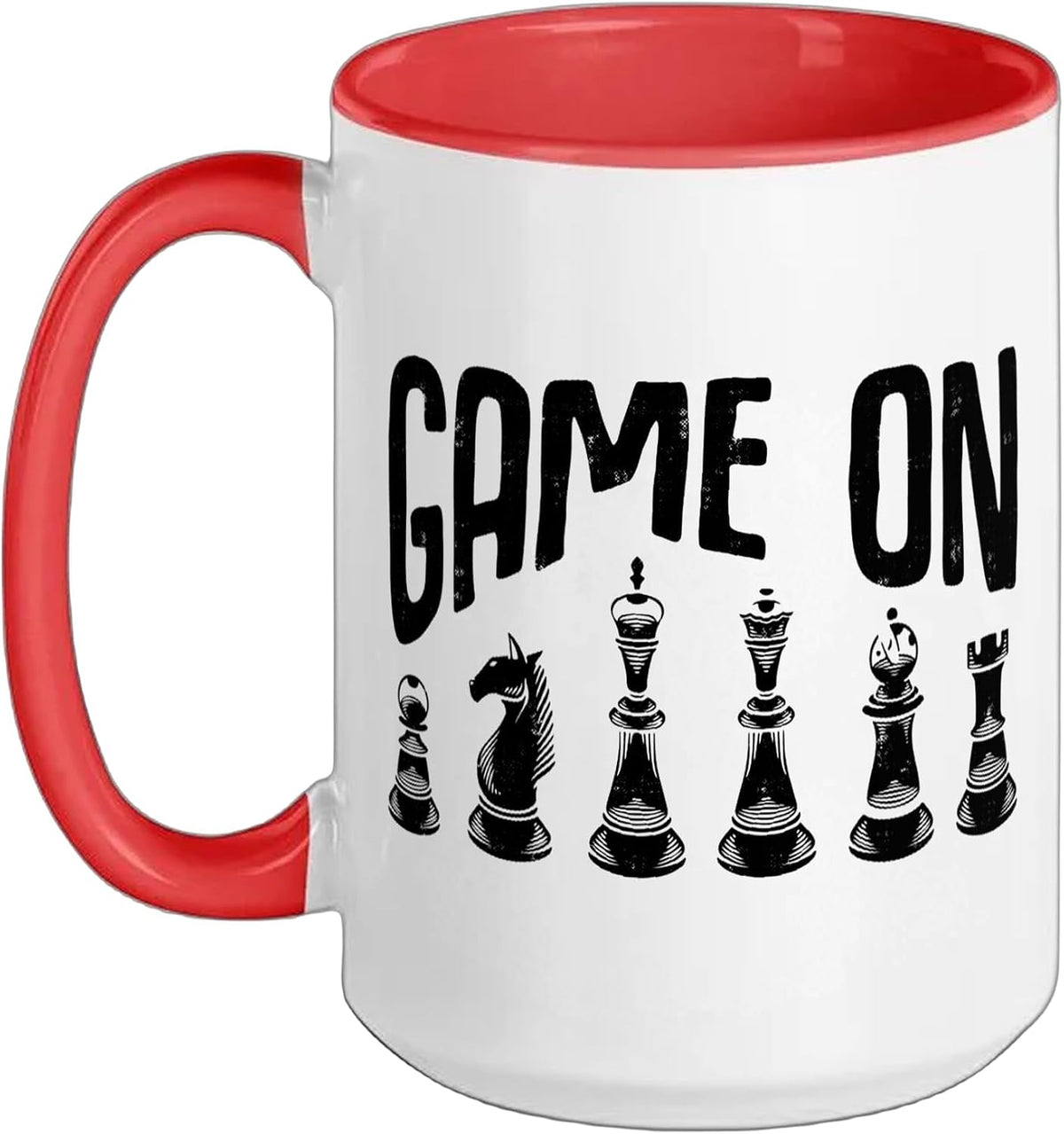 Game On Chess Lover Retro Board Pieces Enthusiast Design Ceramic Mug