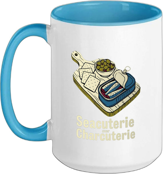 Tinned Fish Date Gourmet Sardines & Olives Snack Ceramic Mug