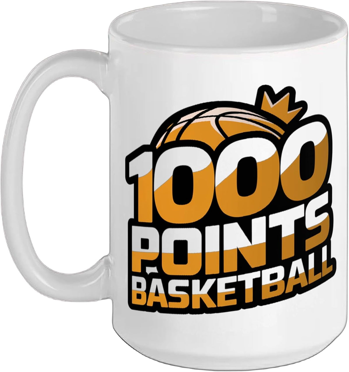 Legendary 1000 Points Basketball Career Milestone Ceramic Mug