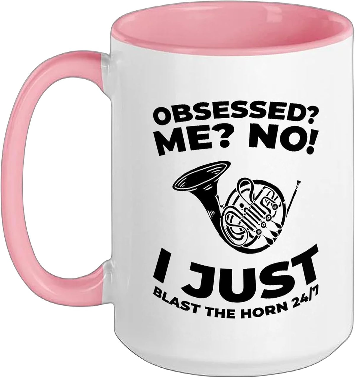 French Horn - Brass Marching Band Instrument Hornist Ceramic Mug