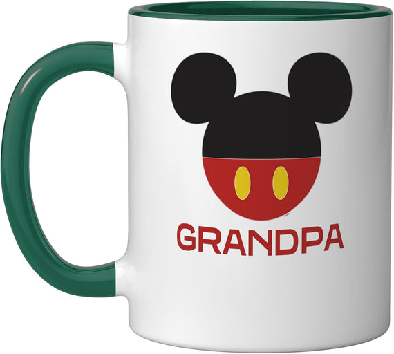 Disney Mickey Mouse Icon Shorts Grandpa Fathers Day Ceramic Mug