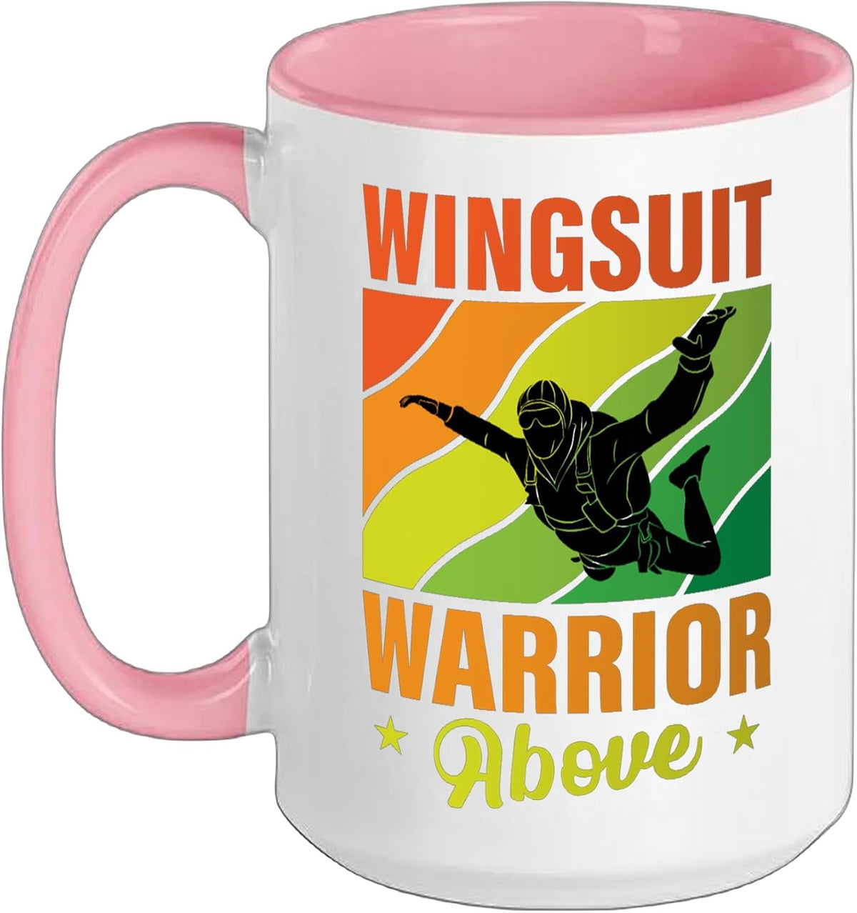 Wingsuit Warrior Above Skydiver Ceramic Mug