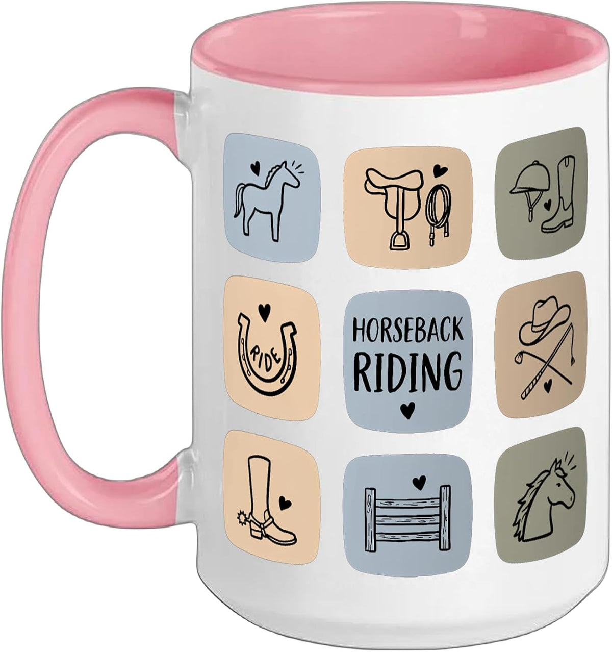 Horseback Riding Equestrian Sports Horse Rider Ride Horses Ceramic Mug