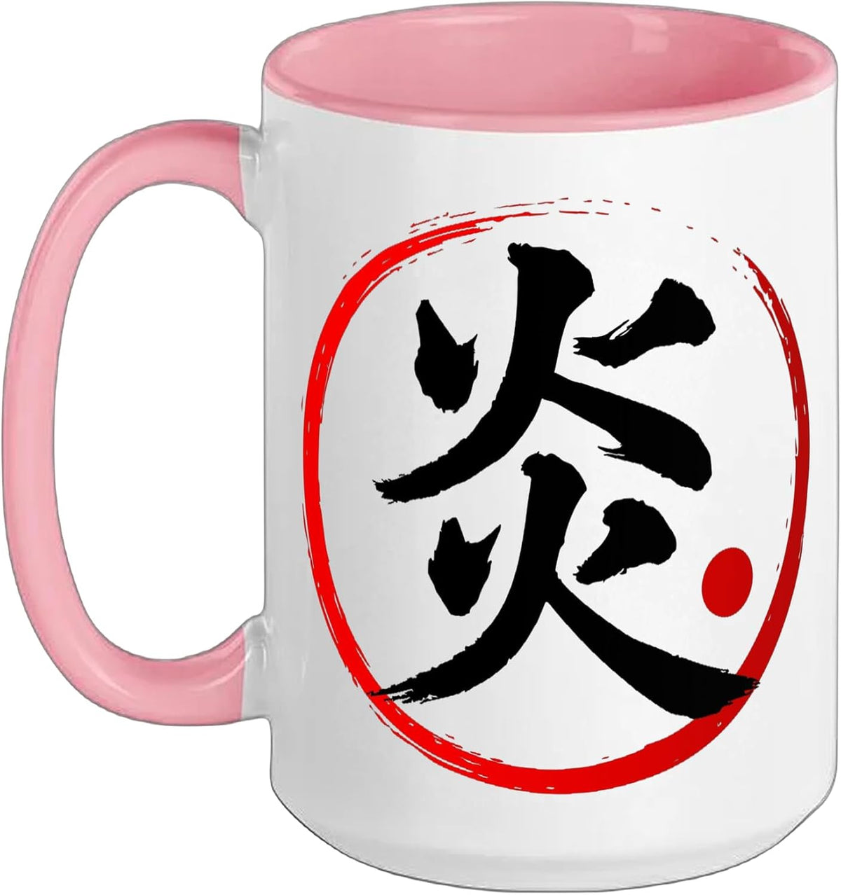 “Flame” Japanese Word Kanji Character Ceramic Mug
