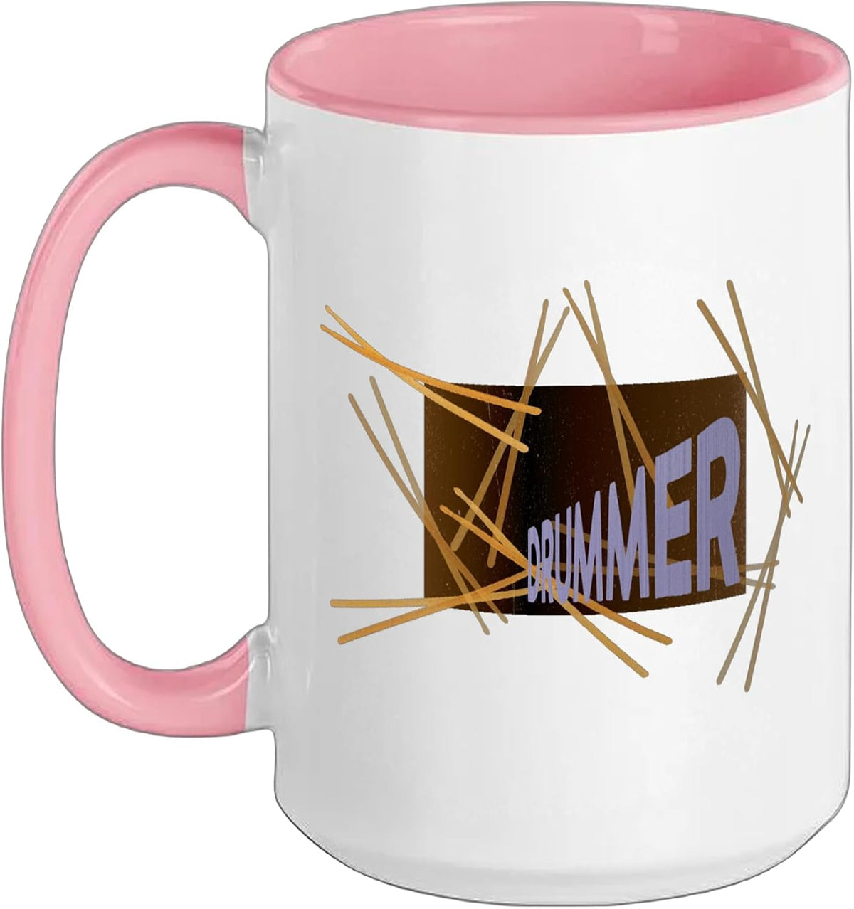 Drummer Drums Skins Kit Men- Musical Present Merchandise Ceramic Mug