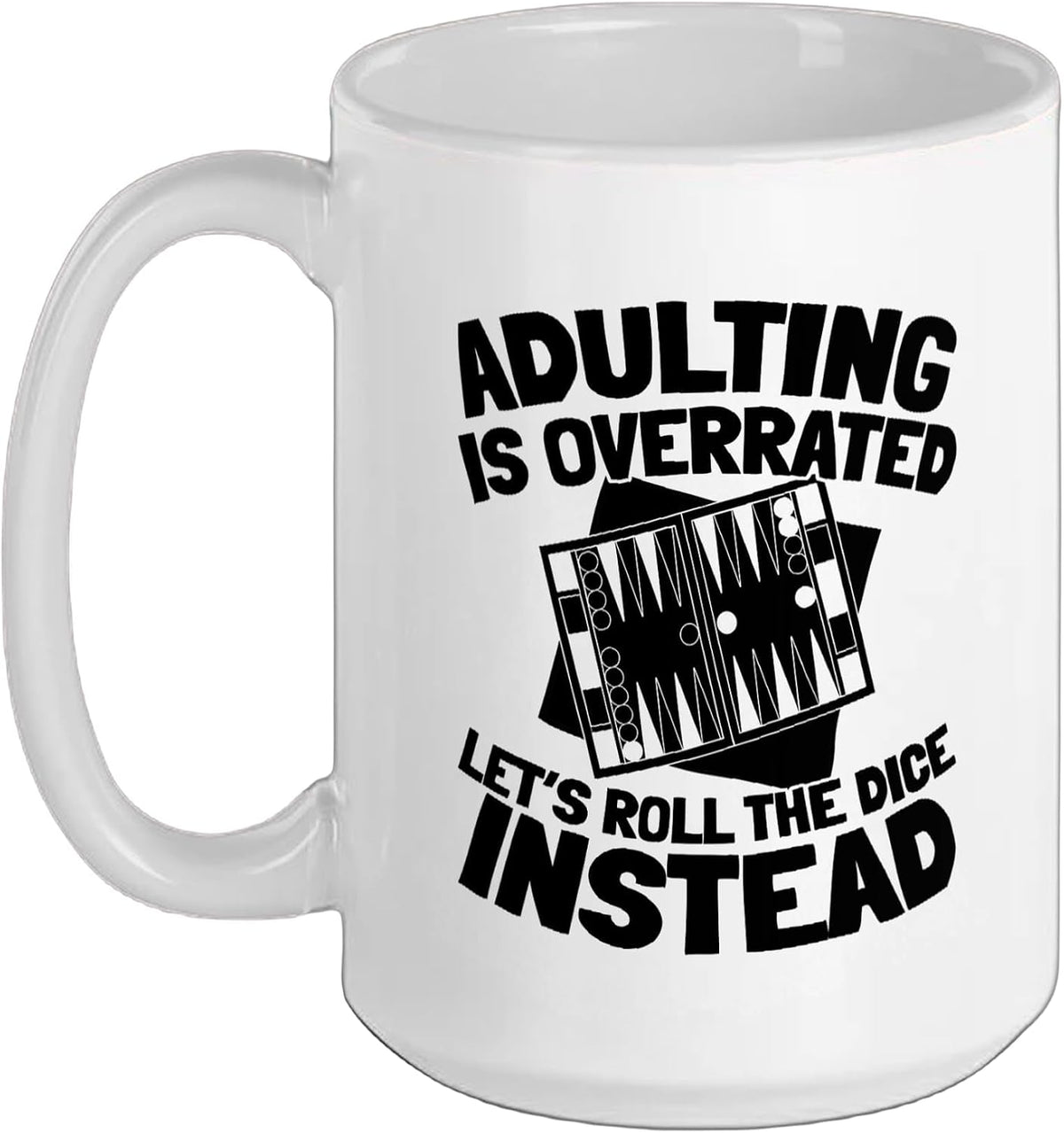 Dice Strategy - Board Game Backgammon Ceramic Mug